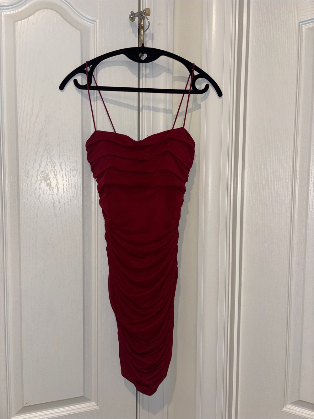 Princess Polly Red Ruched Bodycon Dress